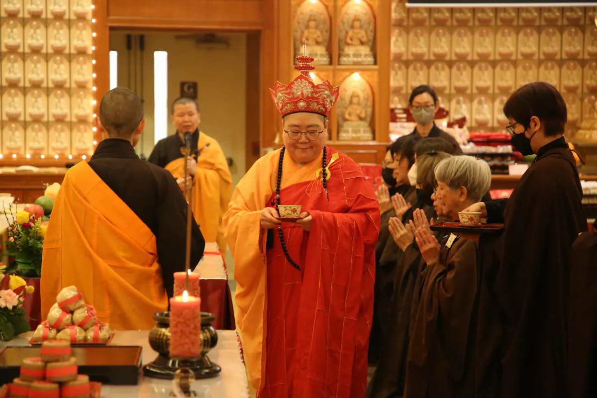 Offering to the Buddhas and Celestial Guardians Dharma Service at Fo Guang Shan Temple of Toronto Dedicated to World Peace
